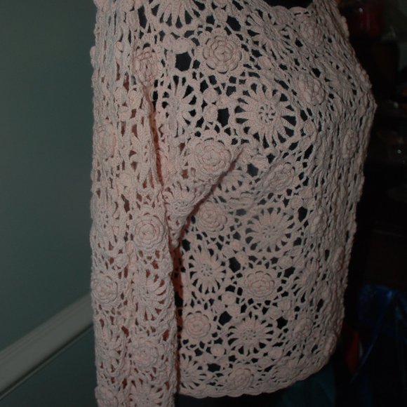 Vintage Crocheted Sweater - Picture 2 of 4